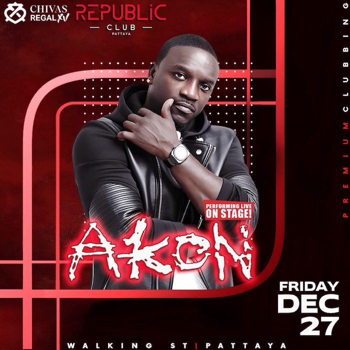 Akon Live at Republic Club Pattaya December 27th 2024