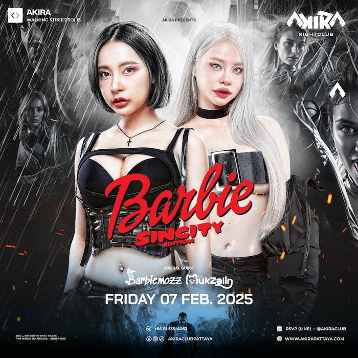 DJ Barbiemozz & MC Mukzalin at Akira Club Pattaya February 7th 2025