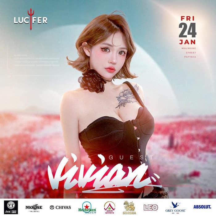 DJ Vivian at Lucifer Club Pattaya January 24th 2025