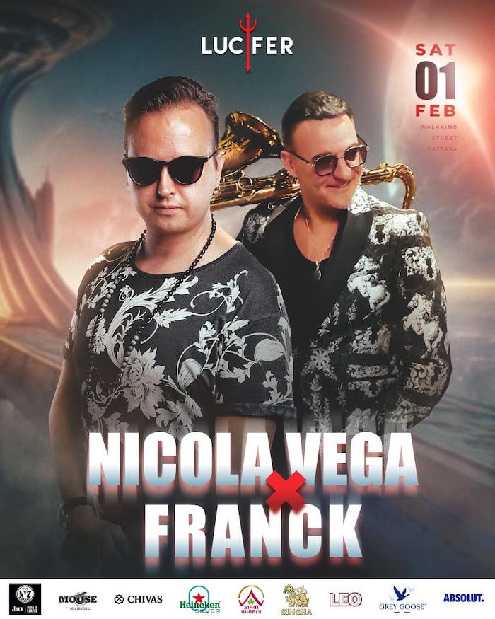 Nicola Vega & Franck at Lucifer Club Pattaya February 1st 2025