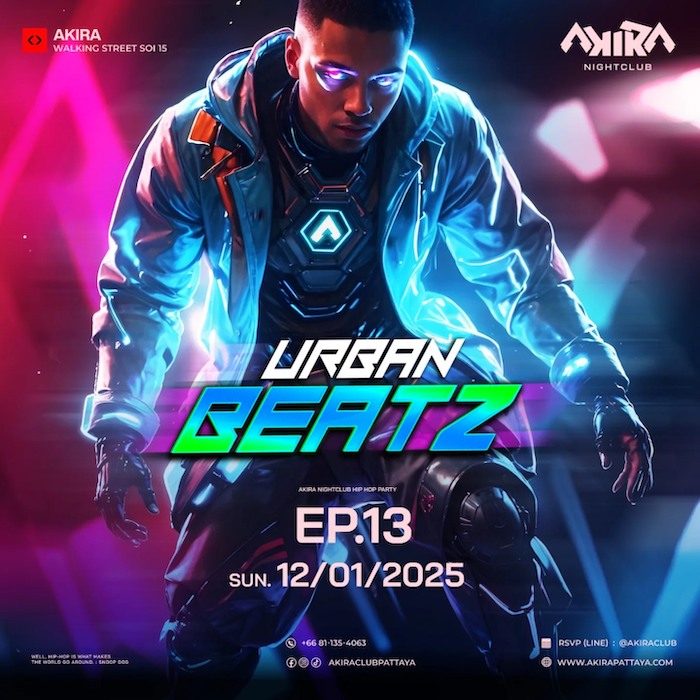 Urban Beatz EP.13 at Akira Club Pattaya Sunday January 12th 2025