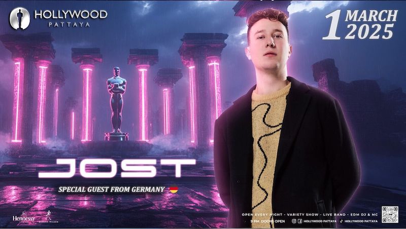 DJ Jost (Germany) at Hollywood Pattaya March 1st 2025 2