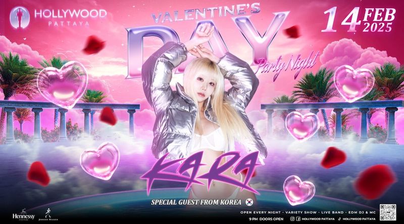 DJ Kara at Hollywood Pattaya February 14th 2025