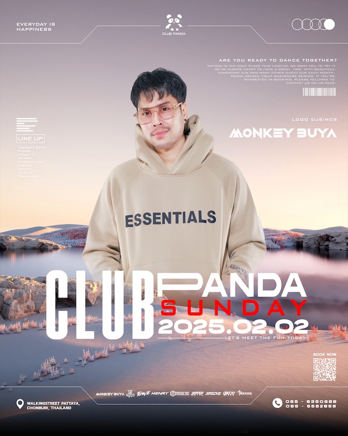 DJ Monkey Buya at Club Panda Pattaya February 2nd 2025