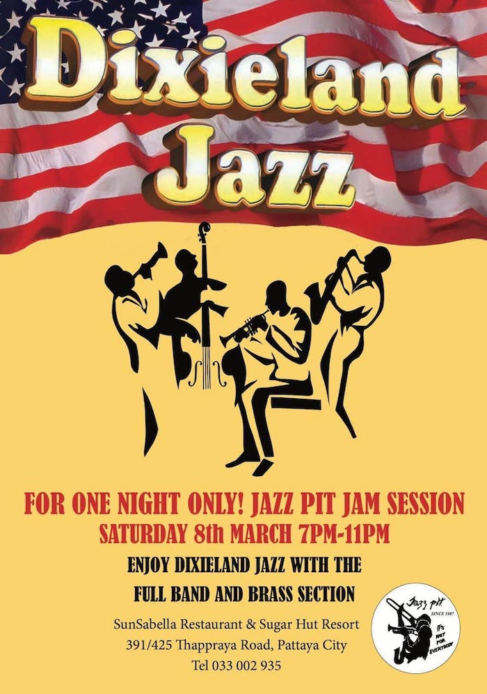 Dixieland Jazz at The Jazz Pit Pattaya March 8th 2025