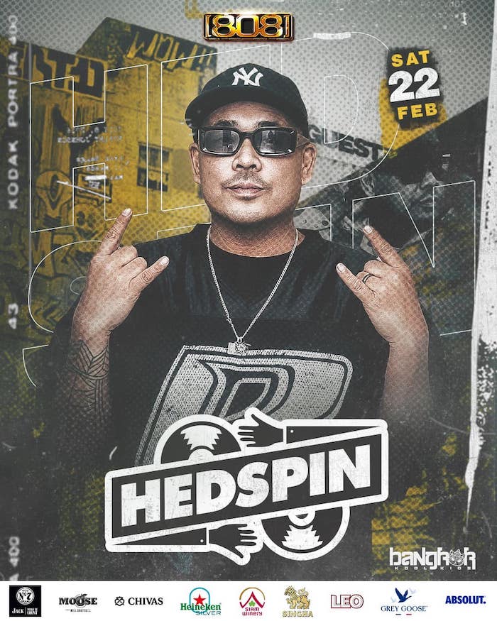 DJ Hedspin Hip Hop Night at 808 Club Pattaya February 22nd 2025