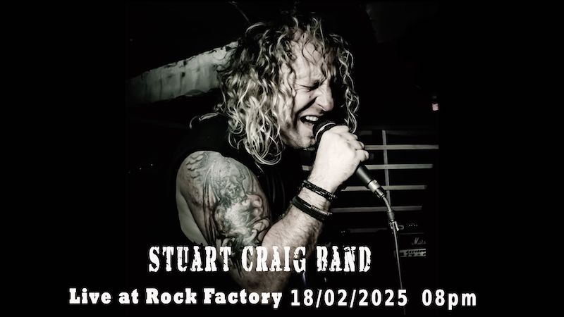 Stuart Craig Band at Rock Factory Pattaya February 18th 2025 - Pattaya Live Music