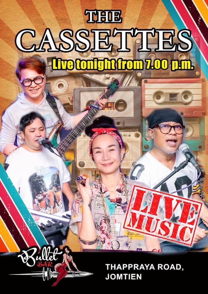 The Cassettes at Bullet Bar Pattaya February 7th 2025