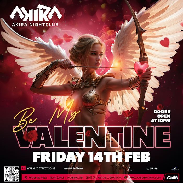 Valentine's Day at Akira Club Pattaya February 14th 2025