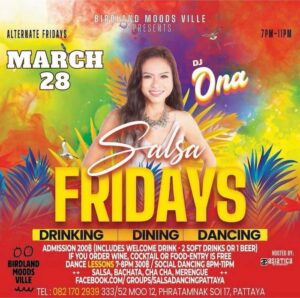 Salsa Fridays at Birdland Moods Ville Pattaya March 28 2025